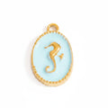 Blue Seahorse Charm