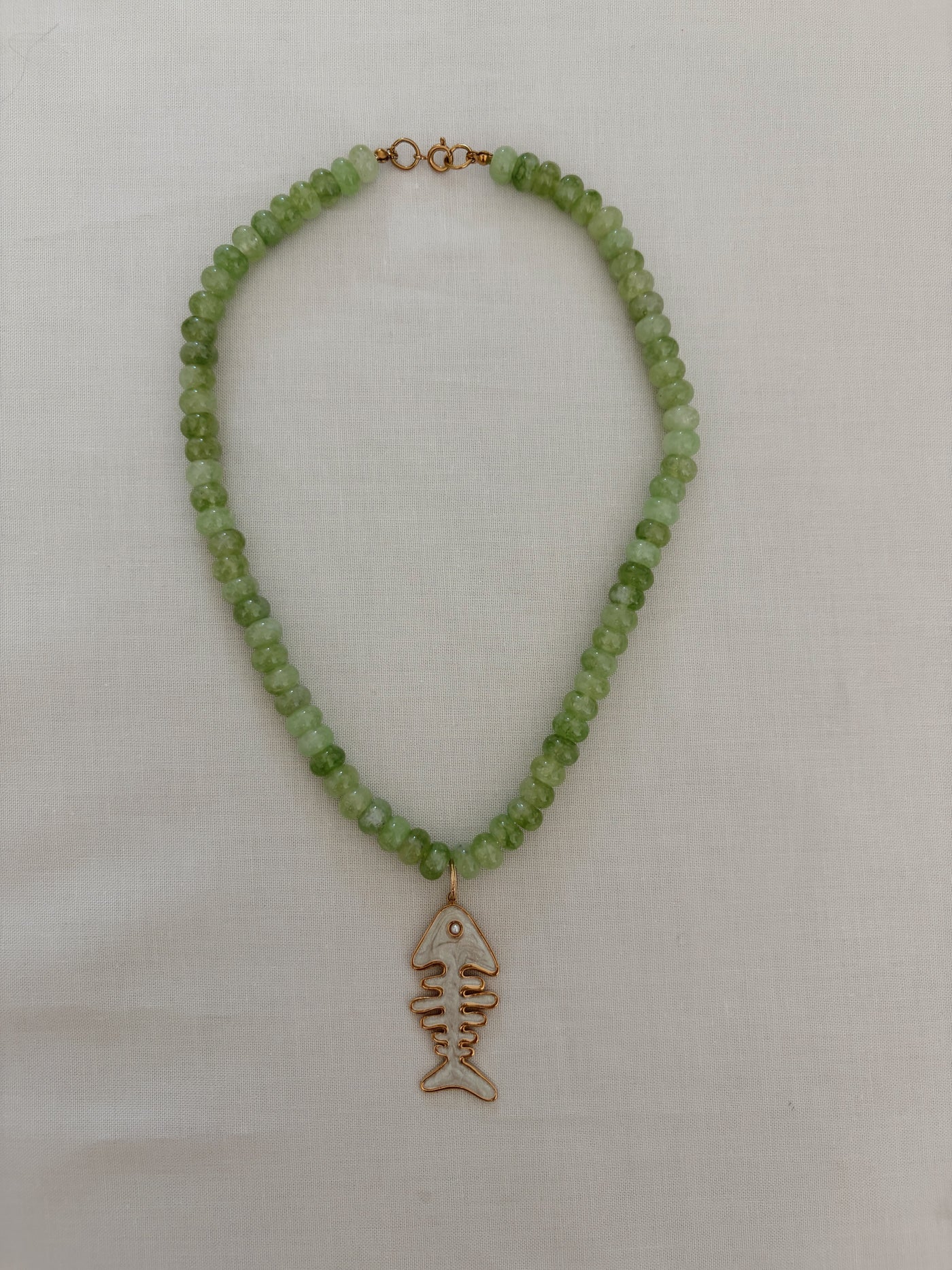 Pearl Fishbone Necklace