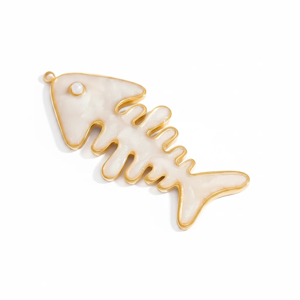 Pearl Bone Charm