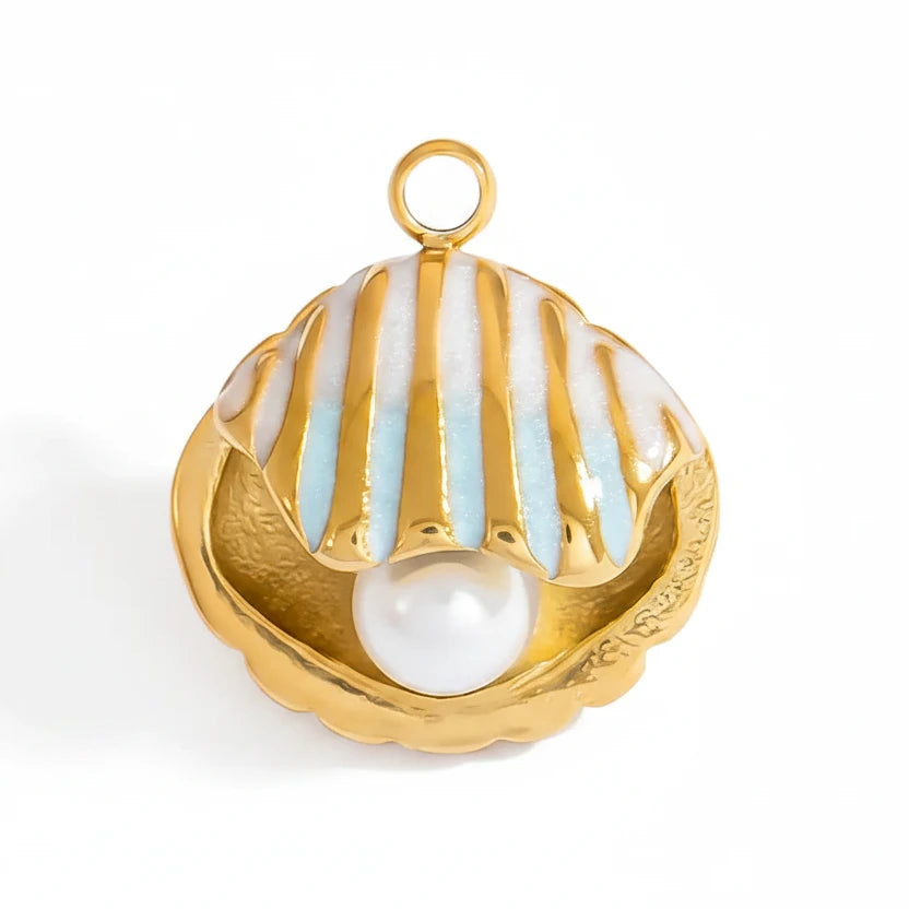 Striped Shell Charm
