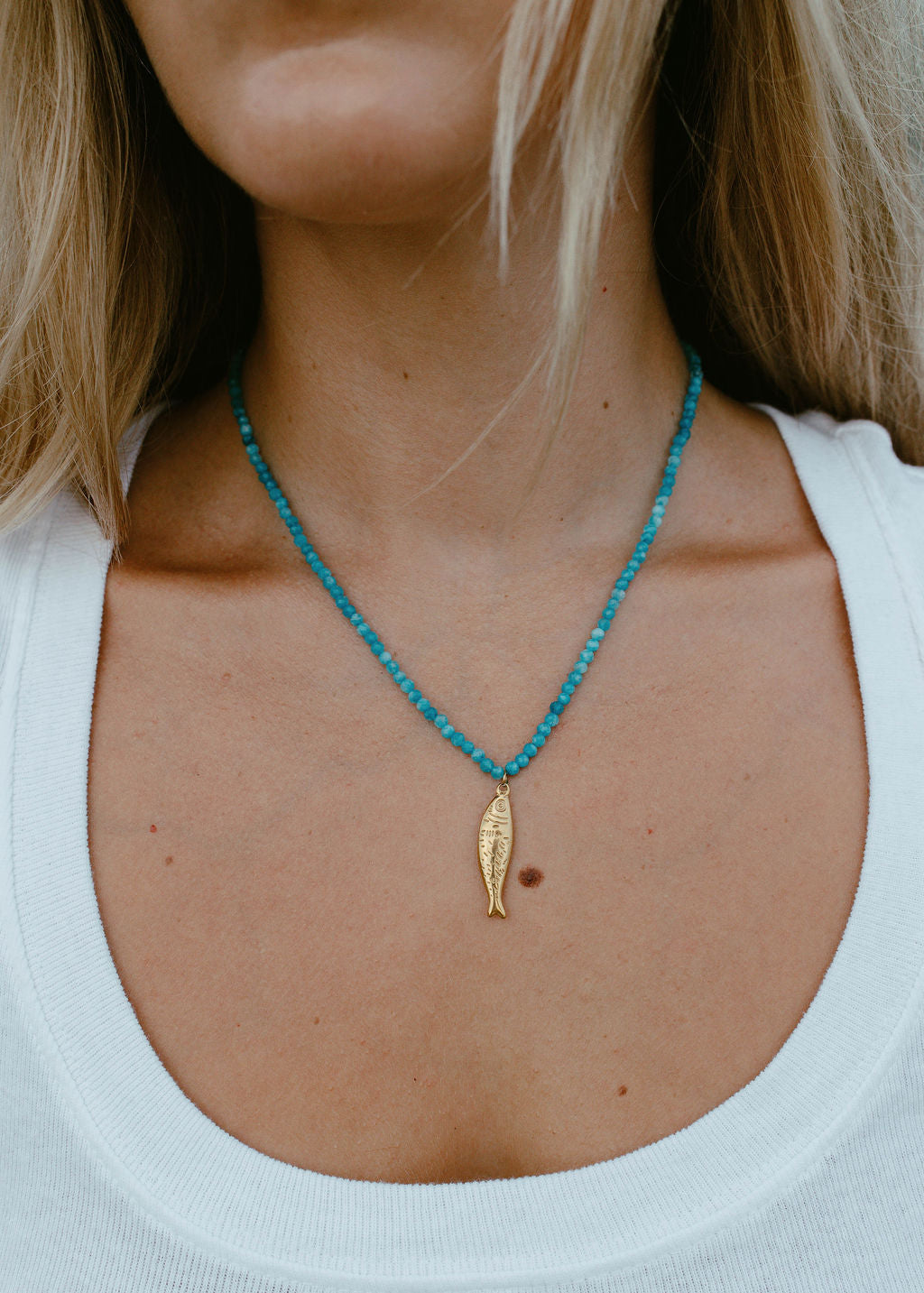 Golden Marlin Necklace