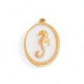 Ivory Seahorse Charm