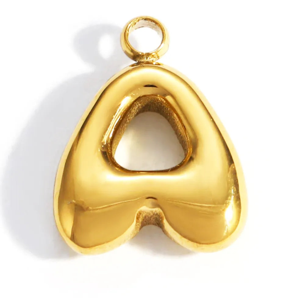 Bubble Initial Letter Charm