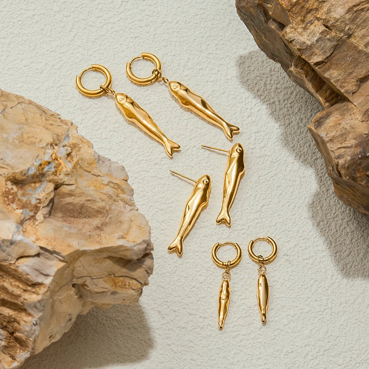 Tidal Koi Fish Drop Earrings
