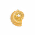 Golden Nautilus Charm