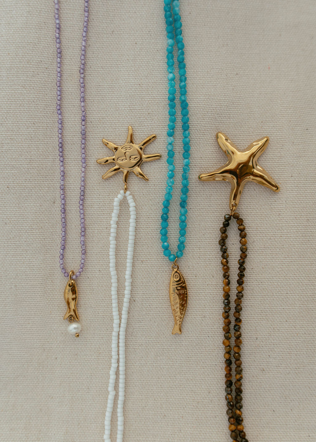 Golden Marlin Necklace