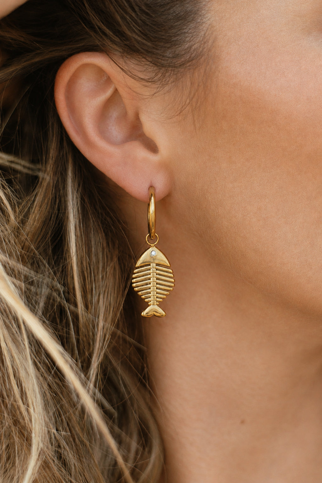 Golden Fin Earrings