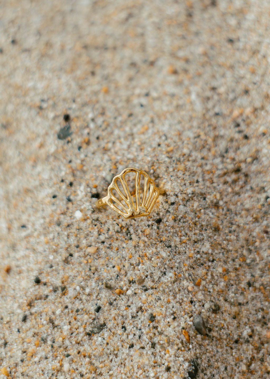 Golden Shell Ring