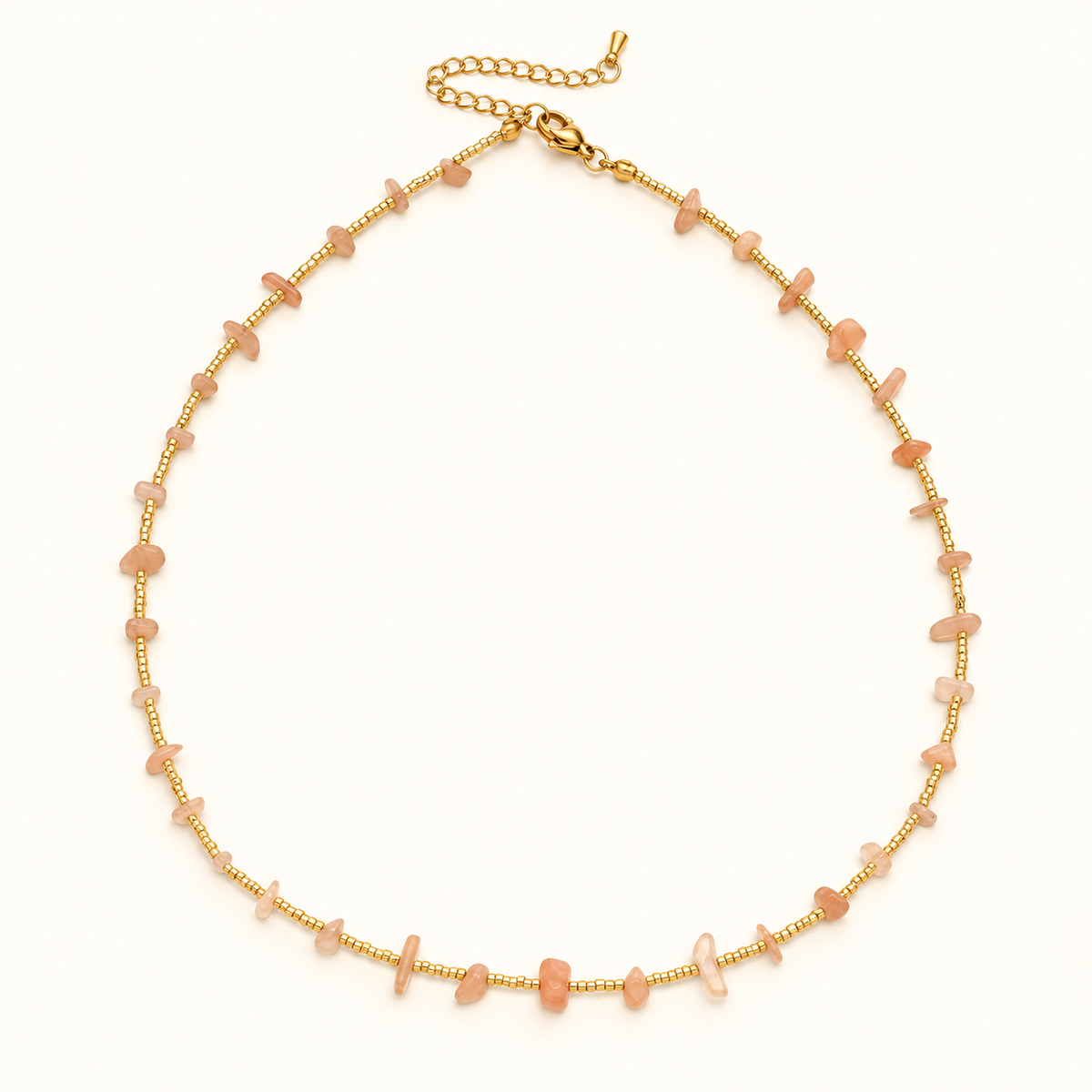 Rose Pebble Necklace