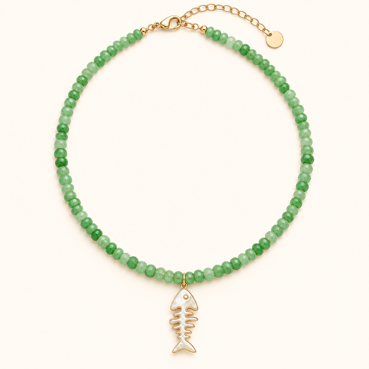 Pearl Fishbone Necklace