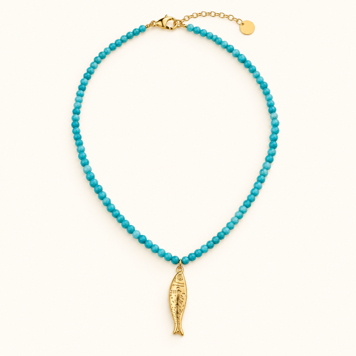 Golden Marlin Necklace