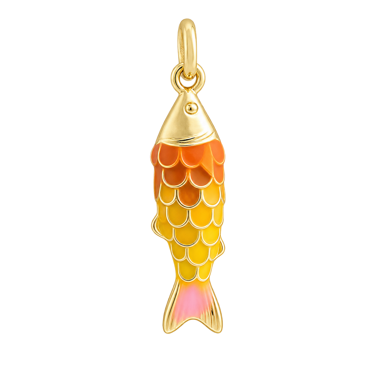 Tropical Fish Charm - Orange Yellow