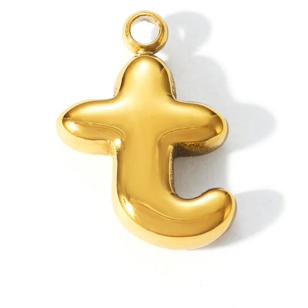 Bubble Initial Letter Charm
