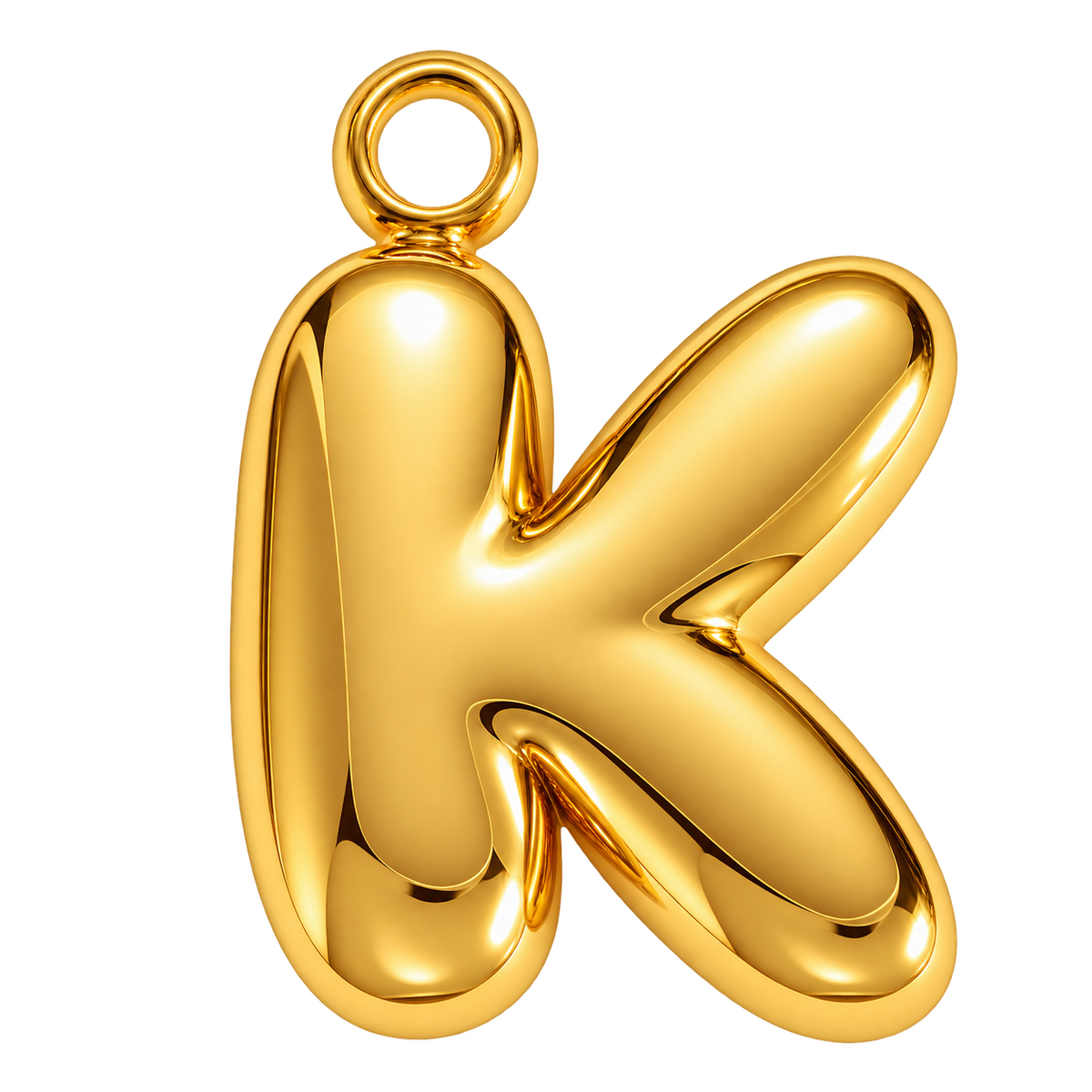 Bubble Initial Letter Charm