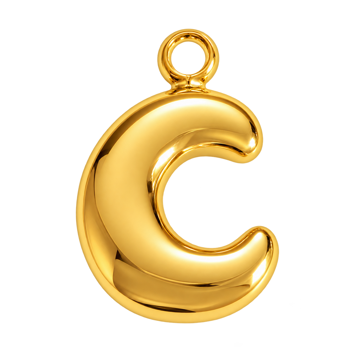 Bubble Initial Letter Charm