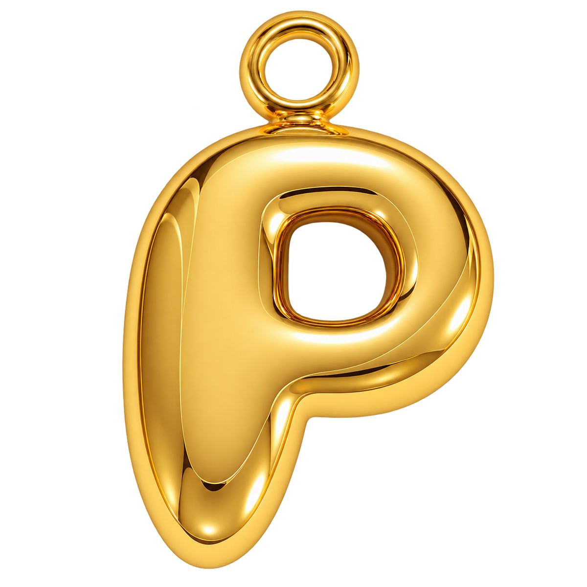 Bubble Initial Letter Charm