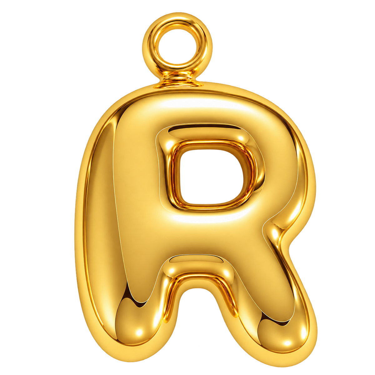 Bubble Initial Letter Charm