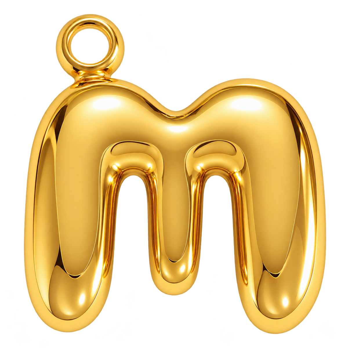 Bubble Initial Letter Charm
