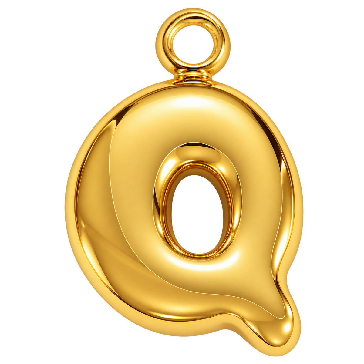 Bubble Initial Letter Charm