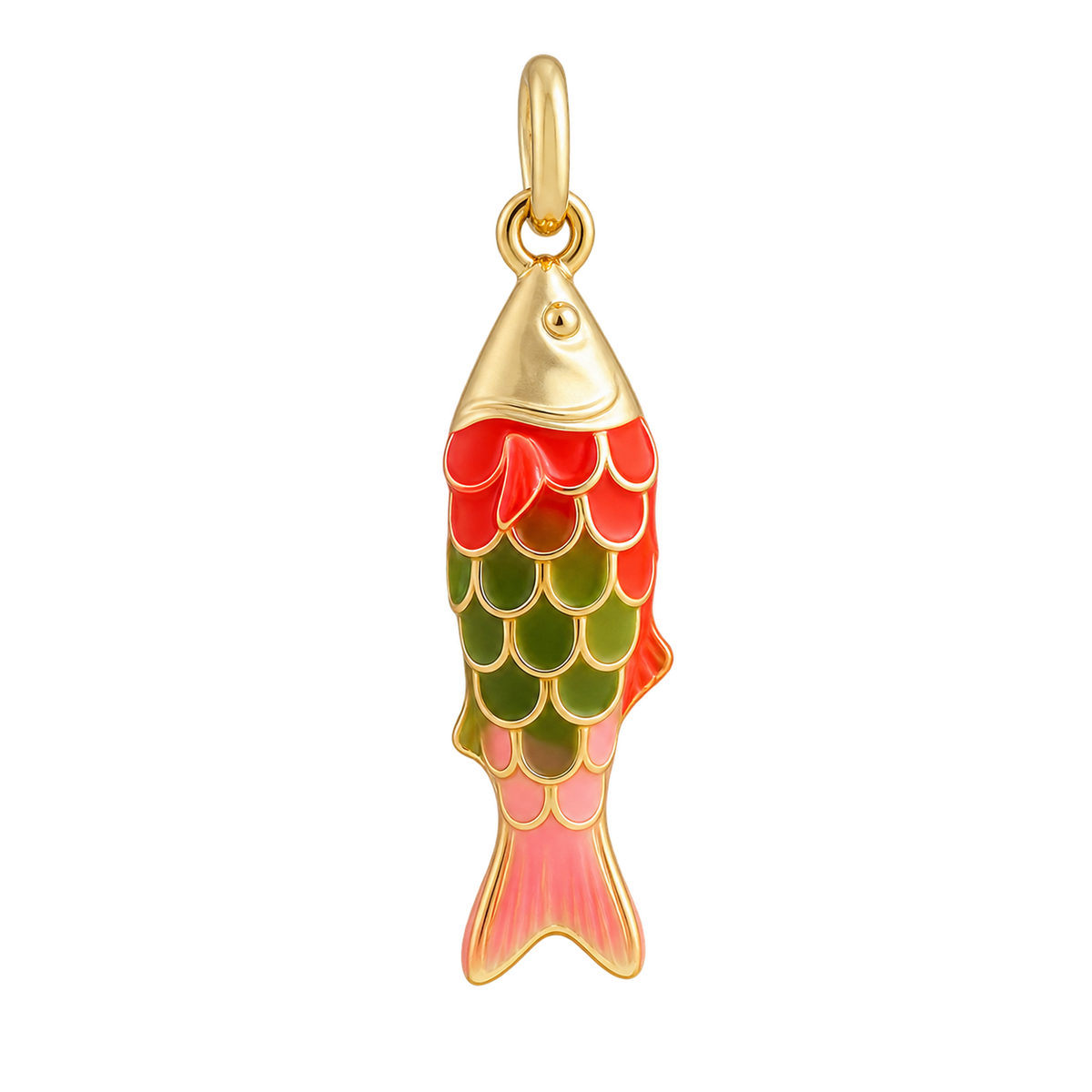 Tropical Fish Charm - Coral Pink
