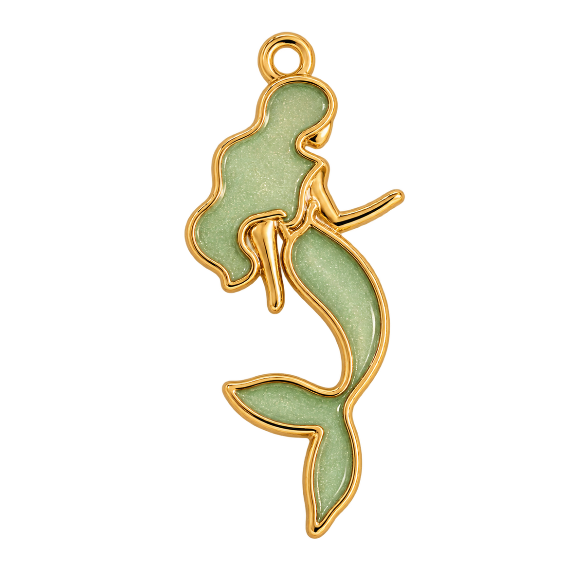 Seafoam Mermaid Charm
