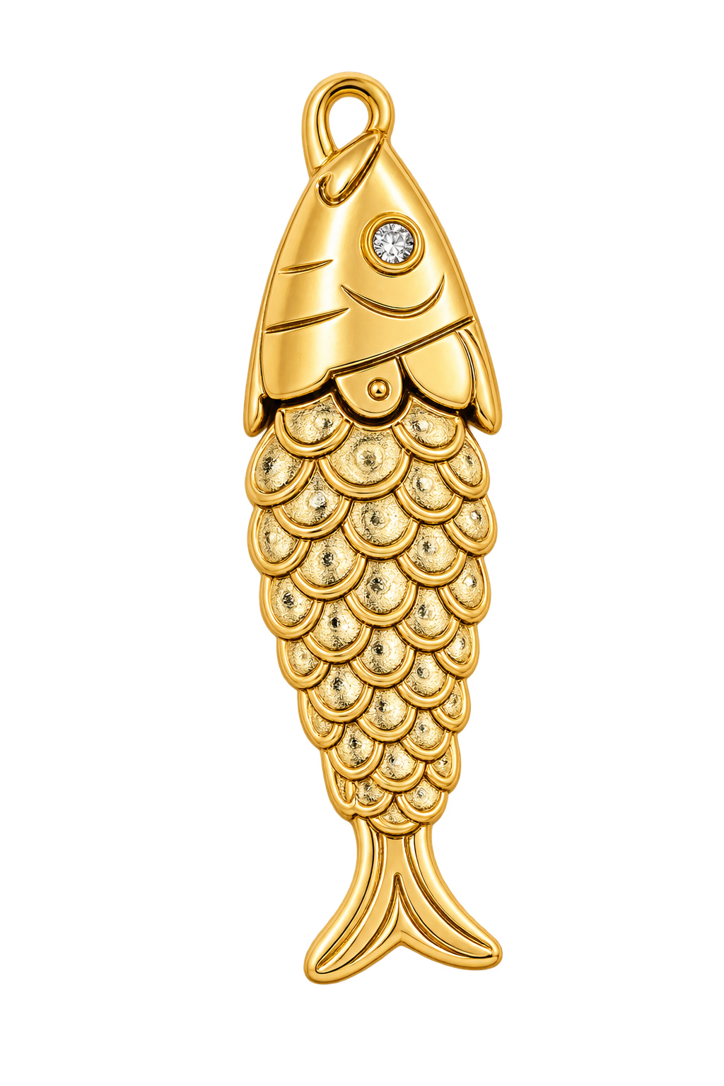 Golden Koi Fish Charm