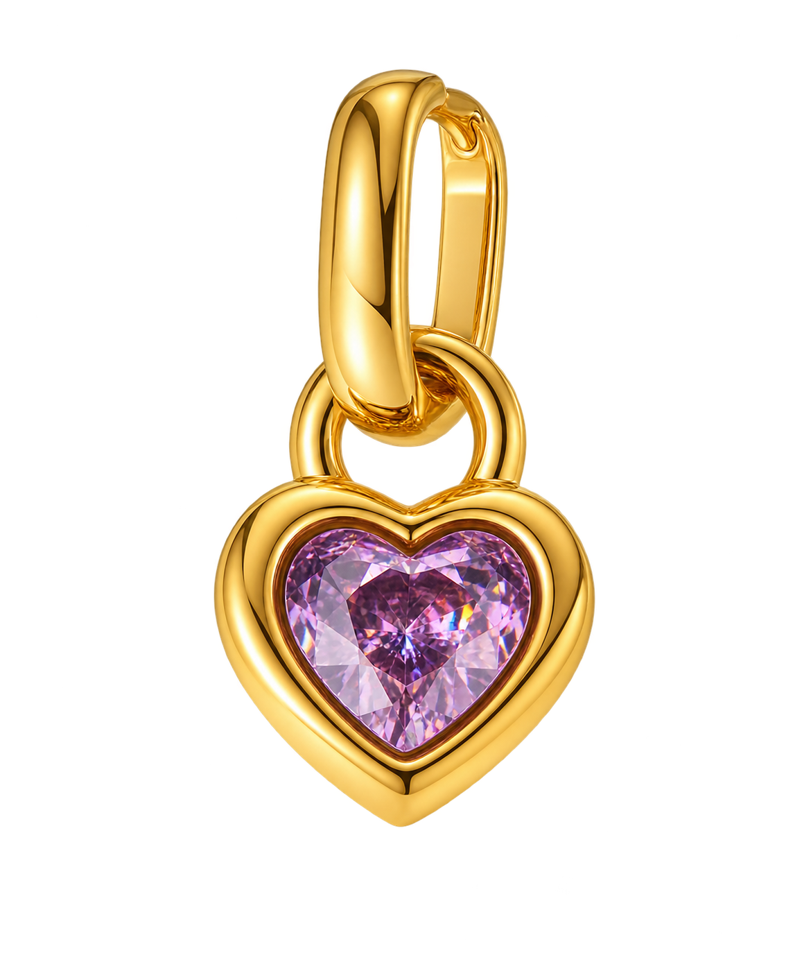 Heart Birthstone Charm - June