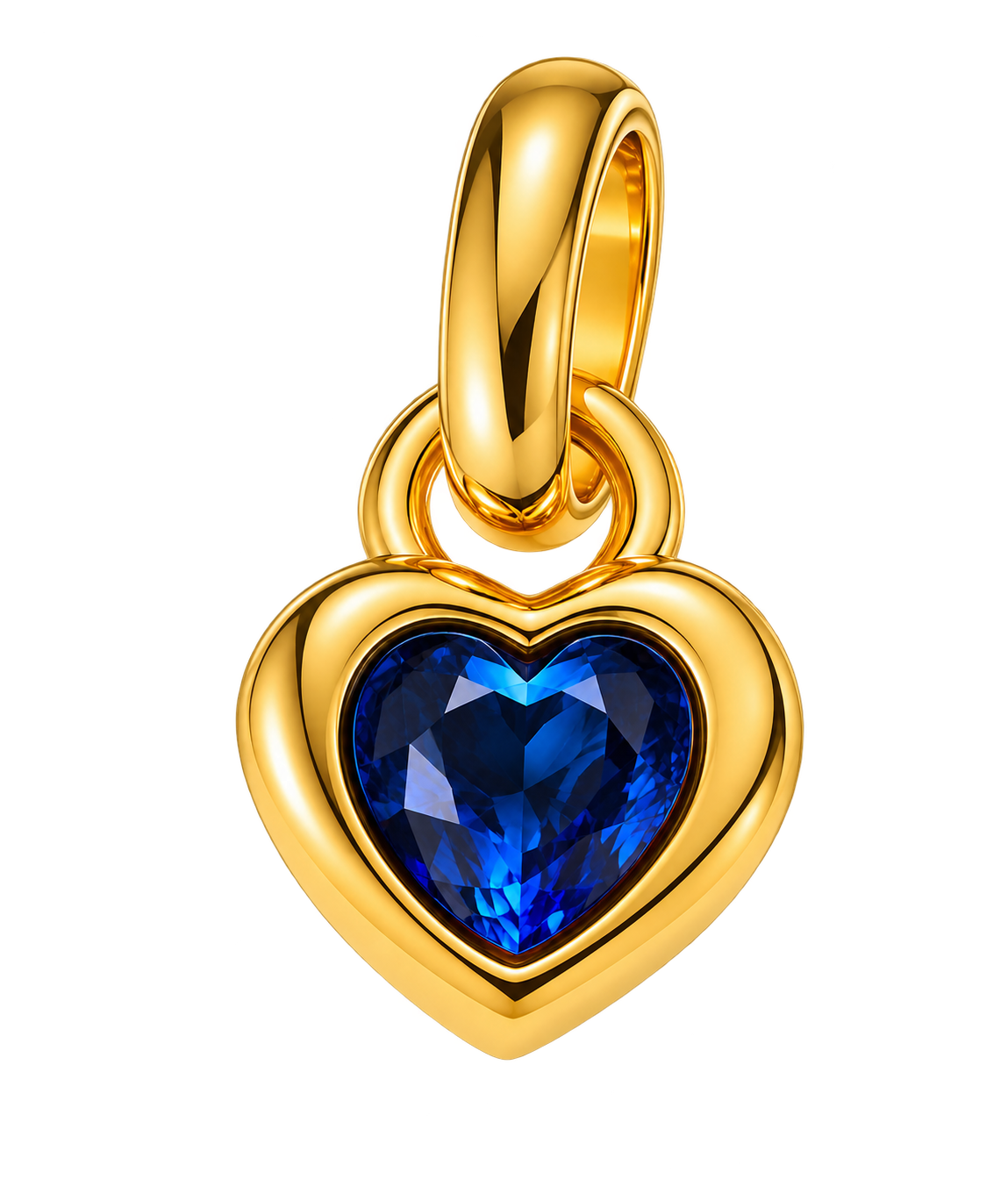 Heart Birthstone Charm - September