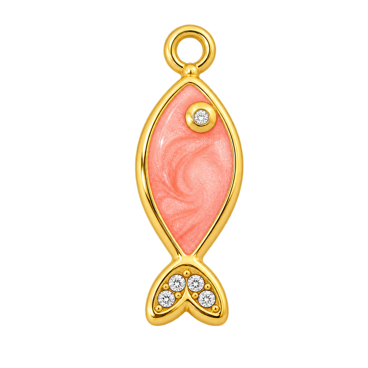 Pink Fish Charm