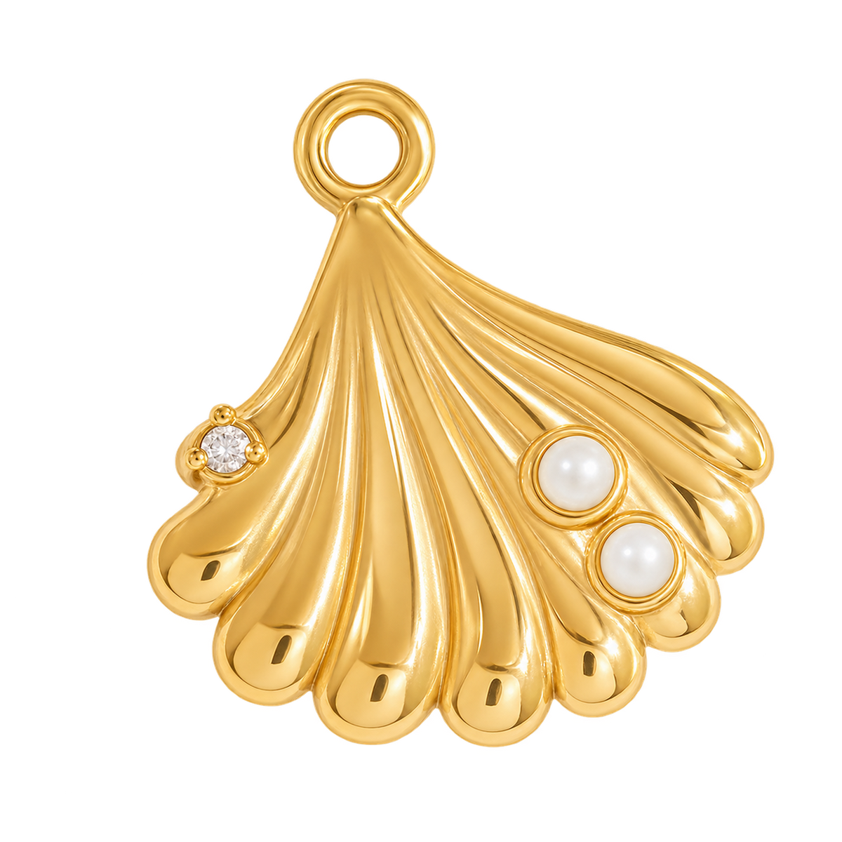 Pearl Tide Shell Charm