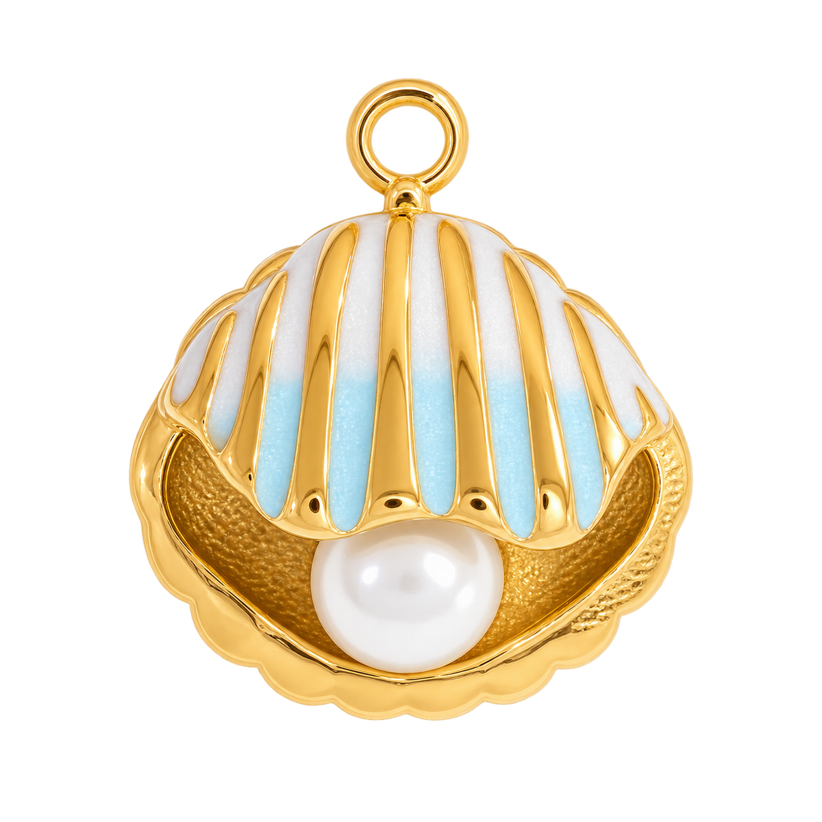 Striped Shell Charm