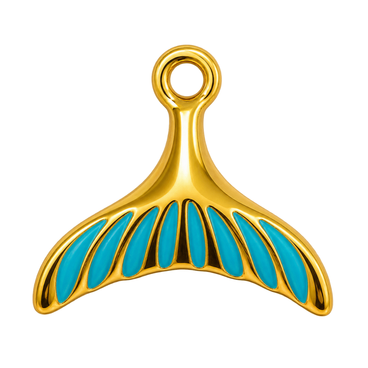Blue Tide Tail Charm