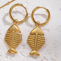 Golden Fin Earrings