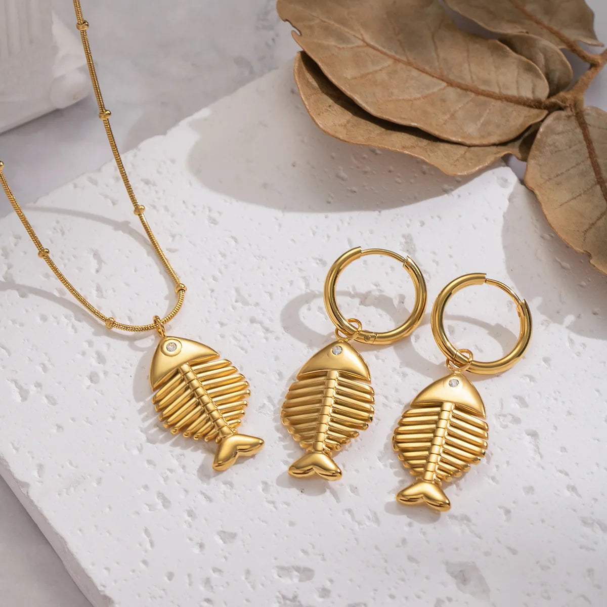 Golden Fin Necklace