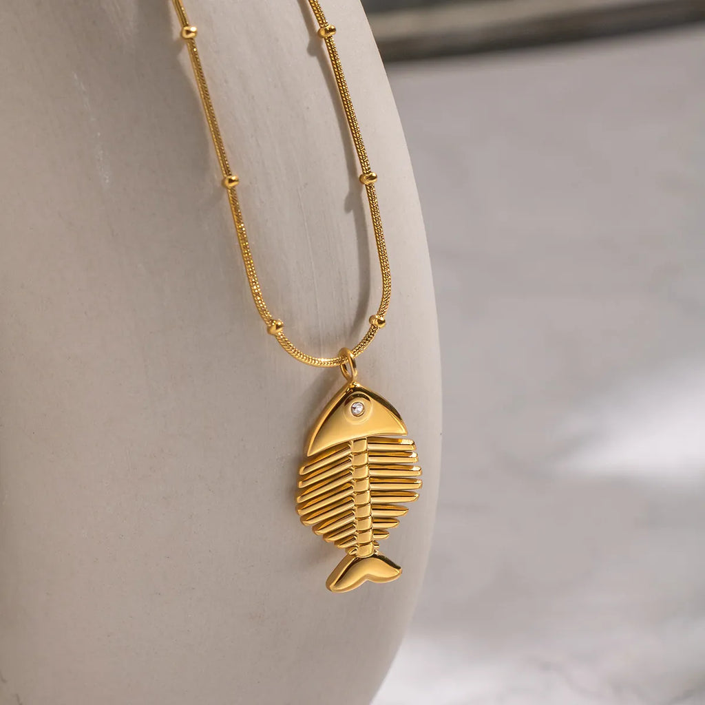 Golden Fin Necklace