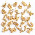 Alphabet Zircon Letter Charm