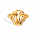Golden Shell Ring