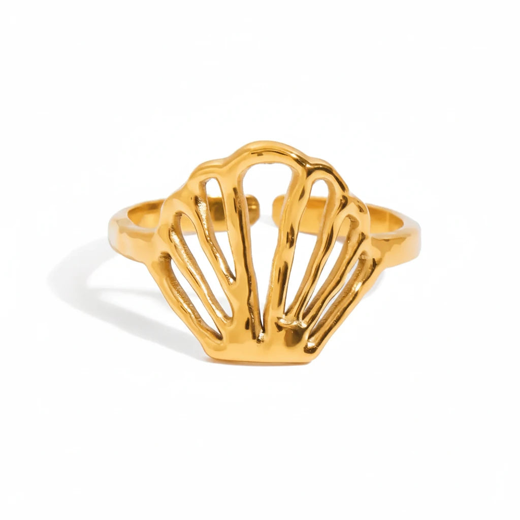 Golden Shell Ring