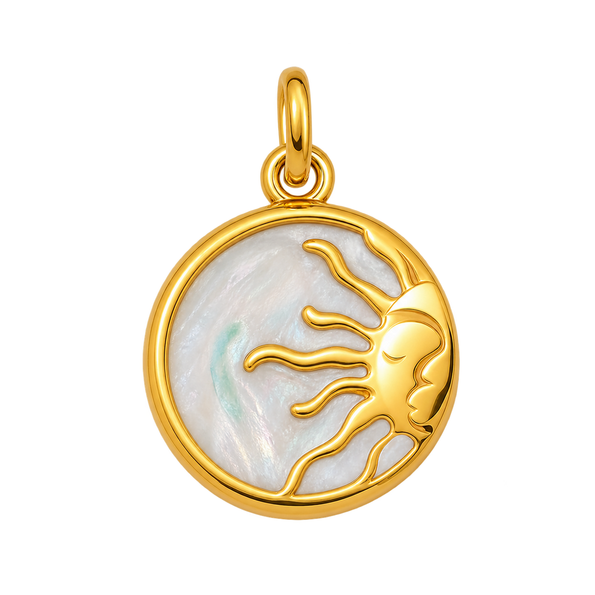 Pearl Sun Charm