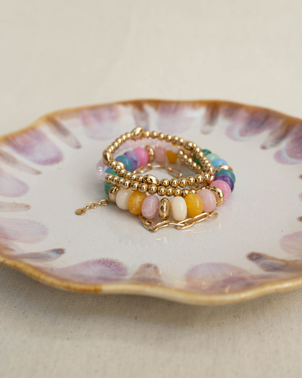 Pink Sands Bracelet Stack