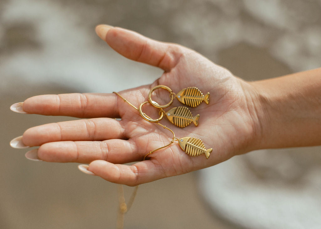 Golden Fin Earrings