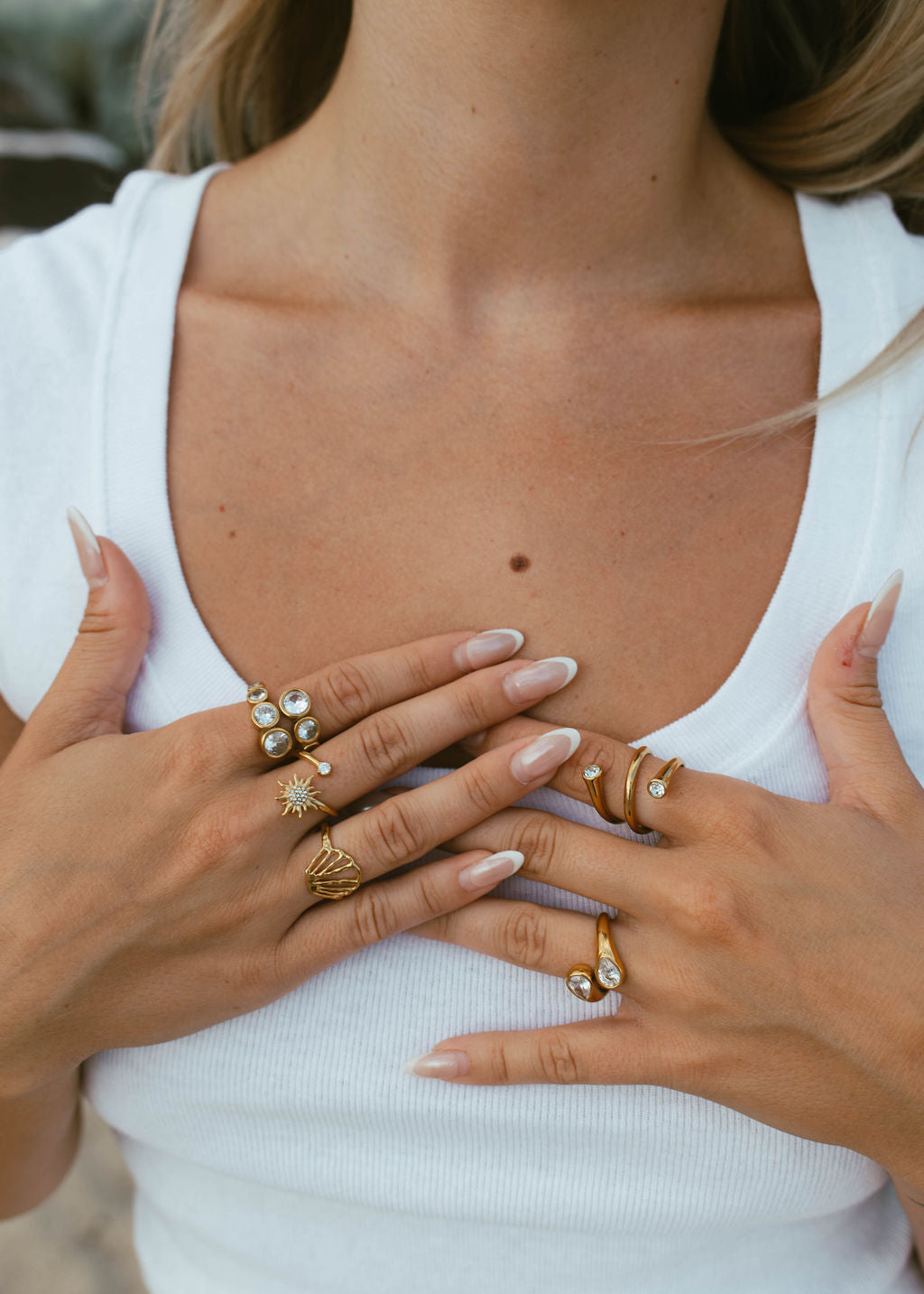 Golden Shell Ring