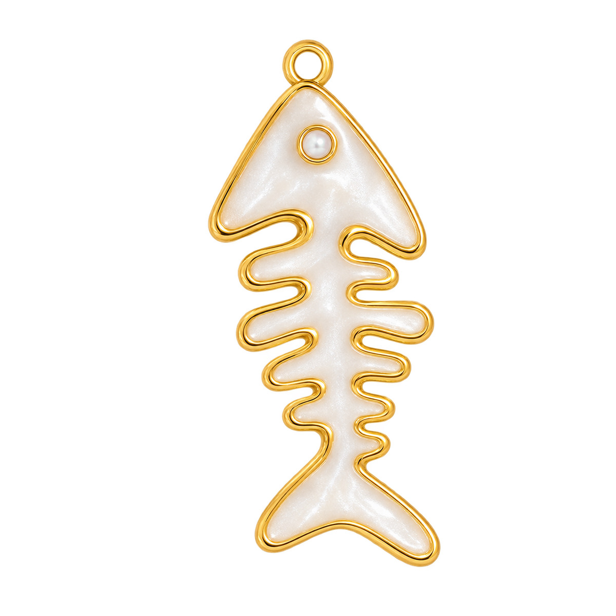 Pearl Bone Charm