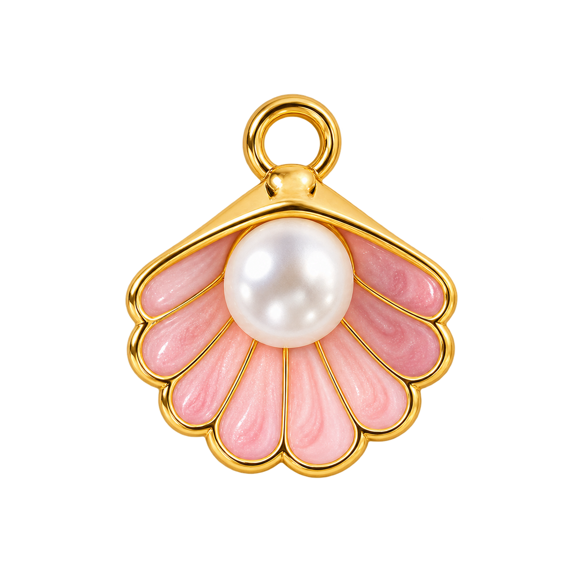 Pearl Shell Pink Charm