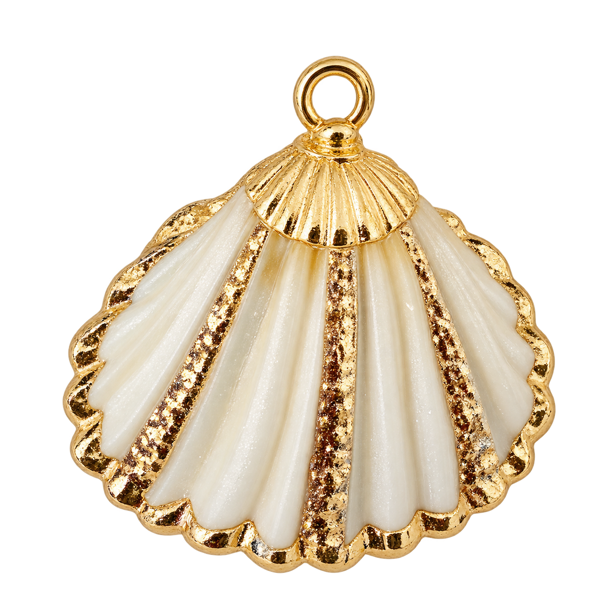 Golden Claw Shell Charm