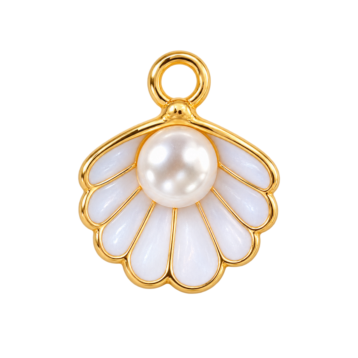 Pearl Shell White Charm