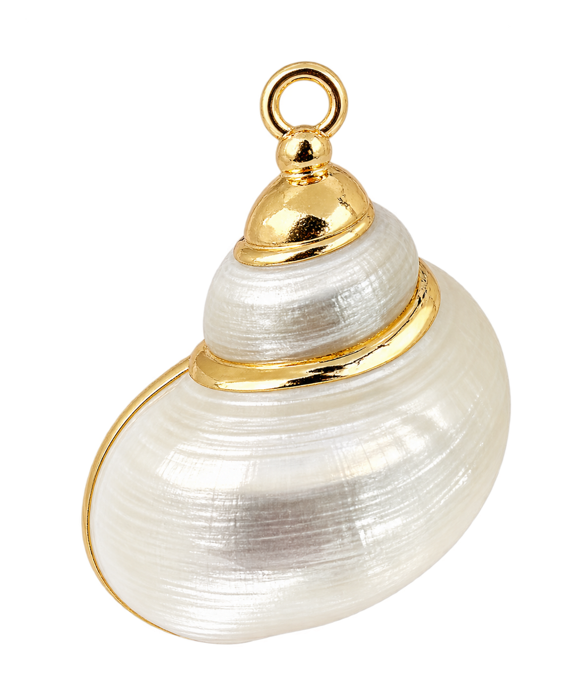 Pearl Snail Shell Charm