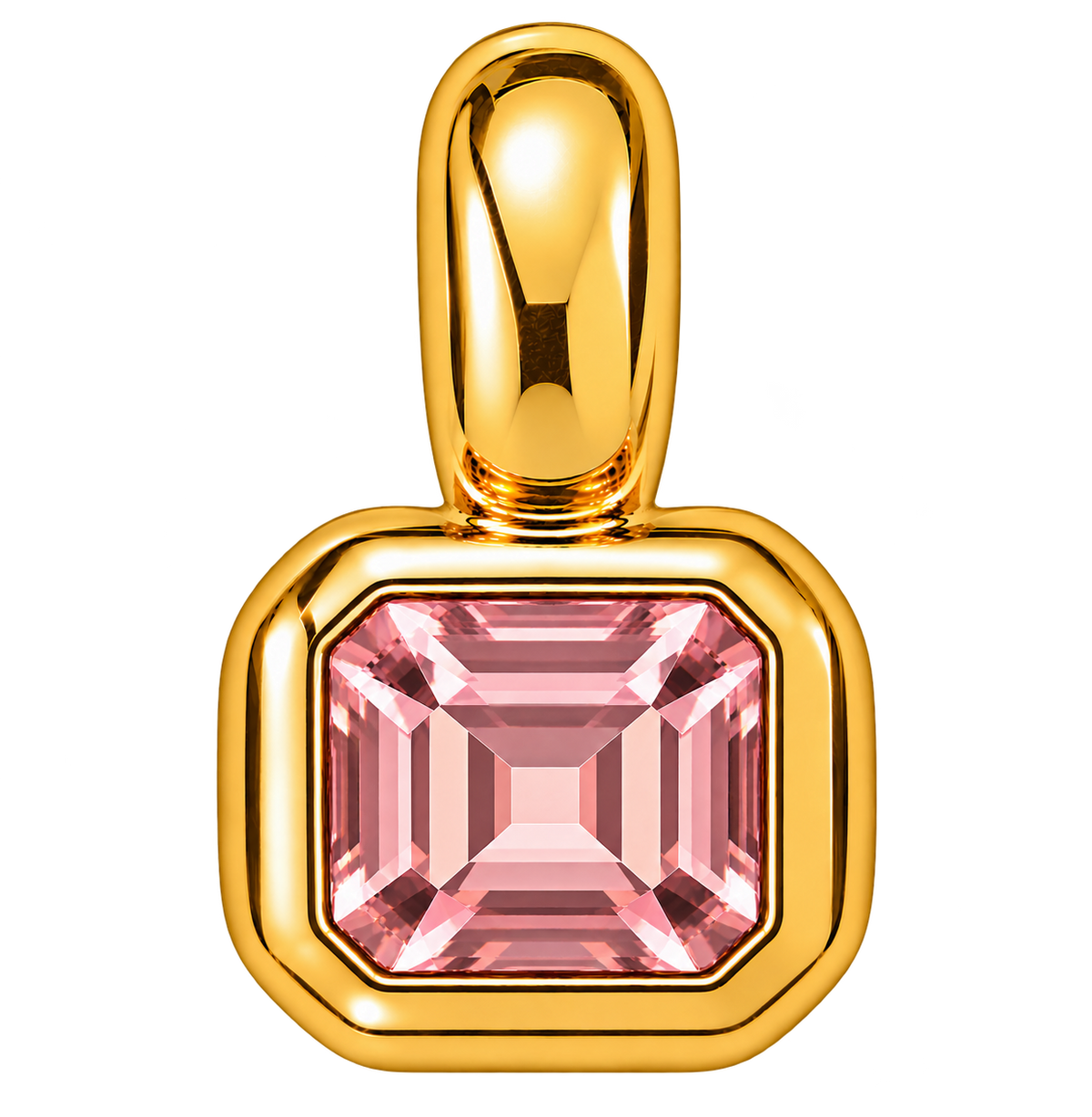 Square Birthstone Charm