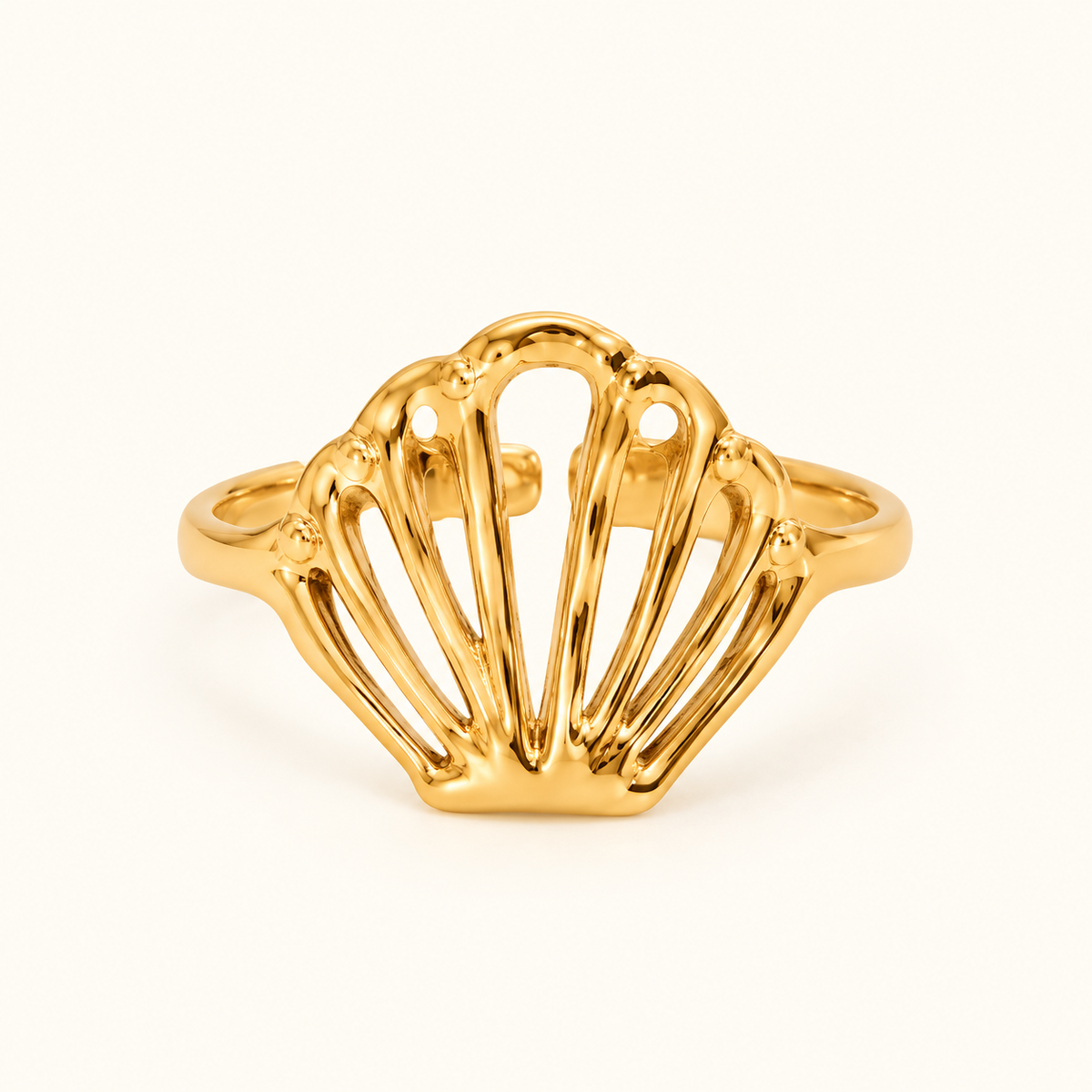 Golden Shell Ring