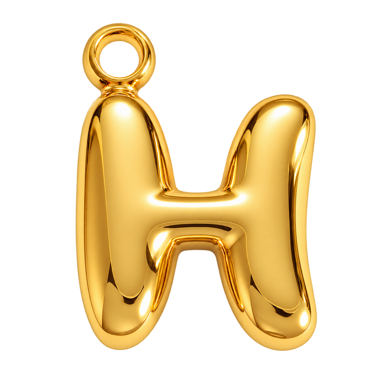 Bubble Initial Letter Charm